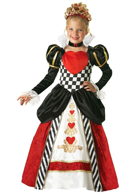 Kids Elite Queen of Hearts Costume - Girls Alice in Wonderland Costumes