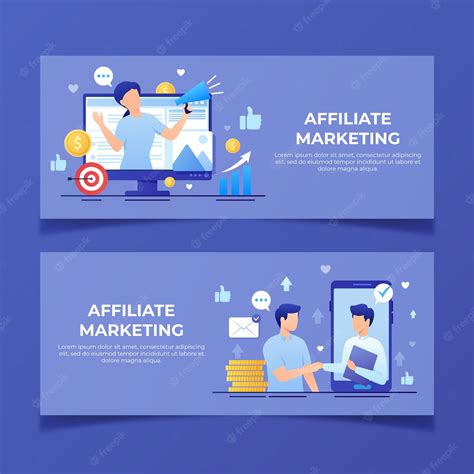 Free Vector | Gradient affiliate marketing horizontal banner