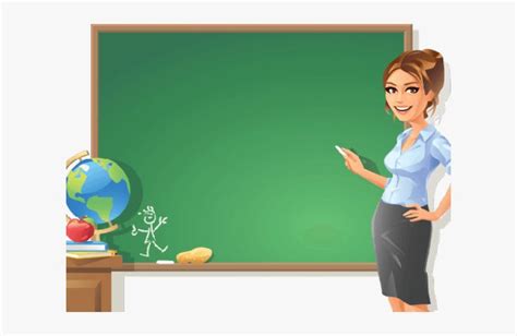 Blackboard Clipart Female English Teacher , Png Download - Enhanced ...