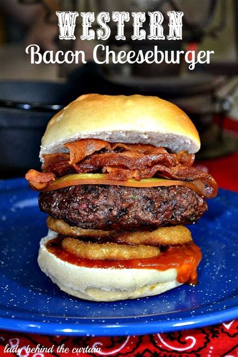 Western Bacon Cheeseburger | Delicious burgers, Bacon cheeseburger, Recipes