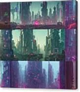 Cyberpunk City By Simon Stalenhag Digital Art by Stable Diffusion ...