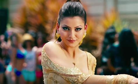 Urvashi Rautela looks stunning in Golden Deep neck Dress in Song Daddy ...