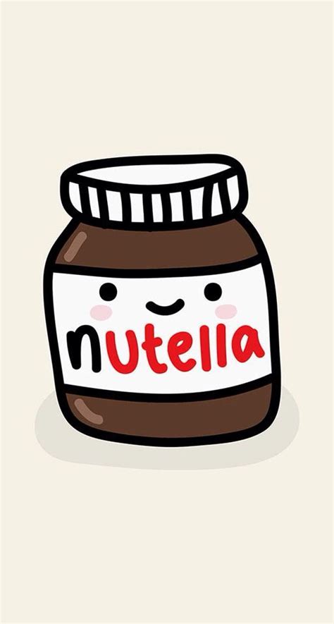 Nutella | Cute food drawings, Kawaii doodles, Kawaii drawings