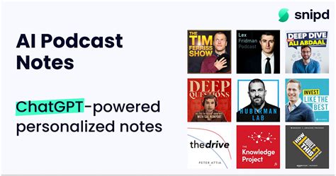 Introducing AI Podcast Notes - Never forget a podcast insight again ...