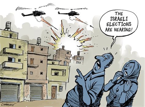 Attacks on Gaza | Globecartoon - Political Cartoons - Patrick Chappatte