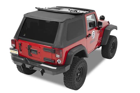 Bestop 5682235 Trektop NX in Black Diamond for 07-18 Jeep Wrangler JK 2 Door | Quadratec