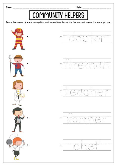 4 Year Old Activities, Classroom Activities, English Kindergarten, Community Helpers Worksheets ...