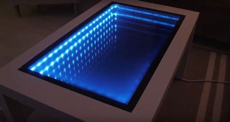 How I transformed an IKEA table into an Infinity Mirror Coffee Table ...