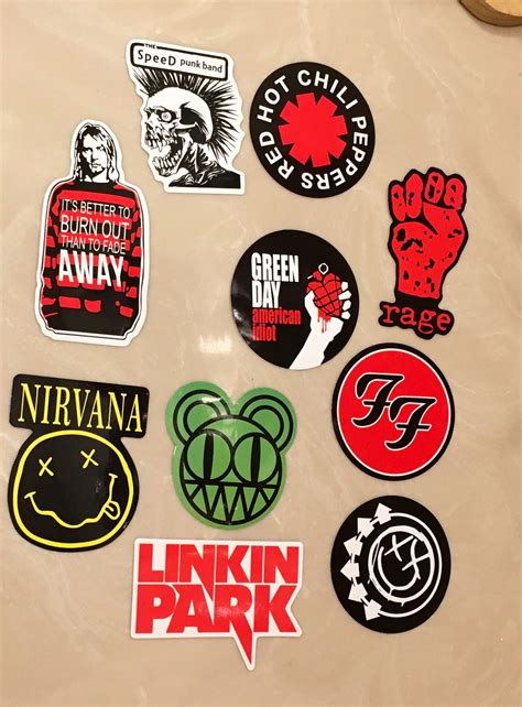 80s/90s Punk Rock Band Stickers | Etsy