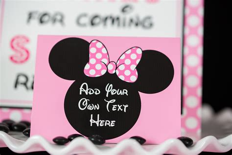 Minnie Mouse Birthday Party Printables and Invitation