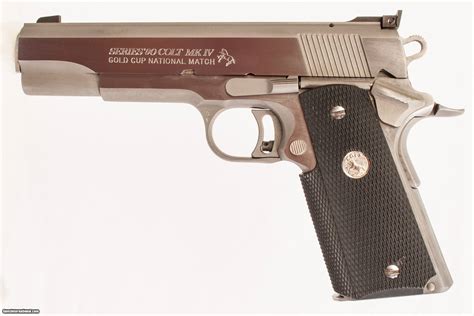 COLT 1911 GOLD CUP NATIONAL MATCH 45ACP USED ITEM INV 219254