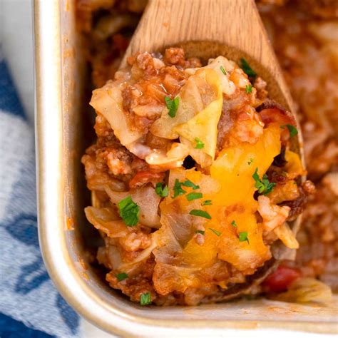 Stuffed Cabbage Casserole Recipe [Video] - Sweet and Savory Meals