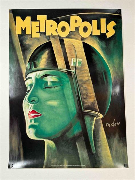 At Auction: Vintage "Metropolis' Movie Poster (1995)