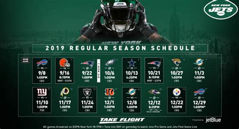 NY Jets Schedule Announced - JetNation.com (NY Jets Blog & Forum)