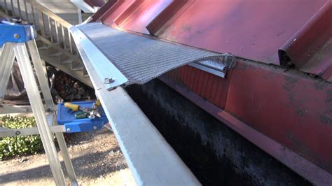 Gutter Guard Install: Standing Lock Metal Seam - YouTube