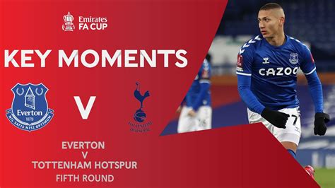 Everton v Tottenham Hotspur | Key Moments | Fifth Round | Emirates FA ...