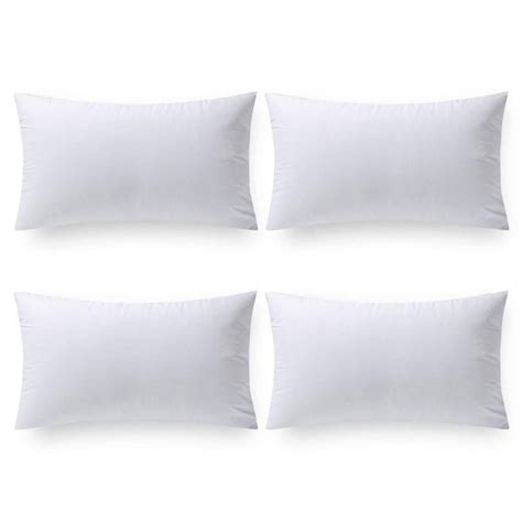 Phantoscope Decorative Throw Pillow Inserts, 12” x 20”, 4 Pack ...