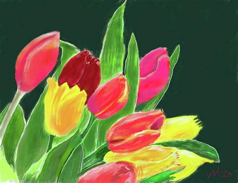 Tulips Pastel by Vasko Mitreski - Fine Art America