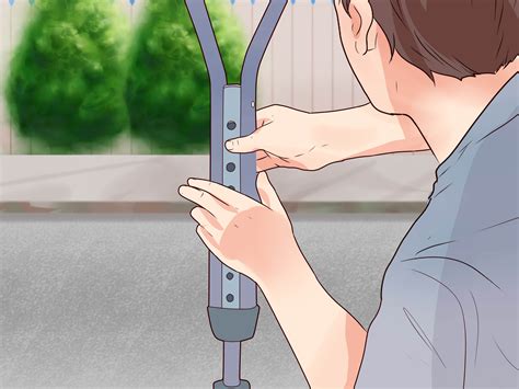 How to Adjust to Crutches: 9 Steps (with Pictures) - wikiHow