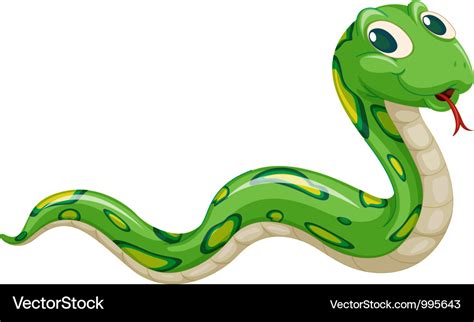 Cartoon snake Royalty Free Vector Image - VectorStock