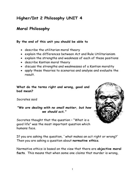 Moral Philosophy