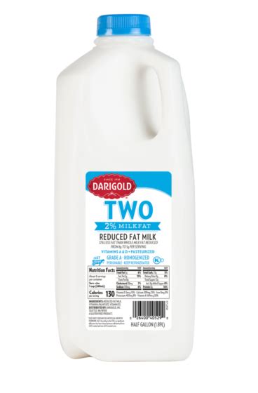 2% Reduced Fat Milk | Half Gallon Jug | Darigold