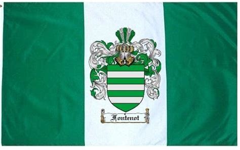 Fontenot Coat of Arms Flag / Family Crest Flag - Coat of Arms