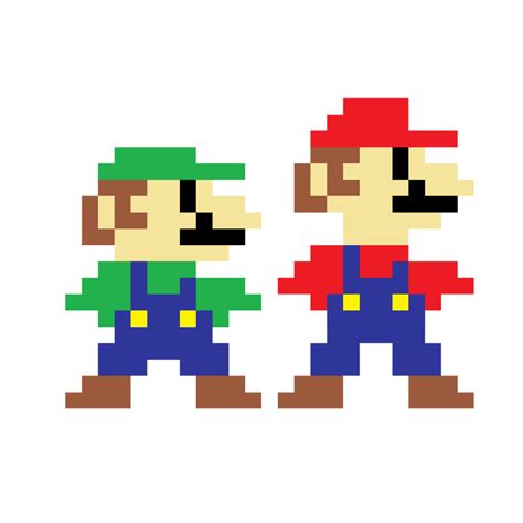 My Mario and Luigi Pixel Art #2 by JoeyHessonDeviantArt on DeviantArt