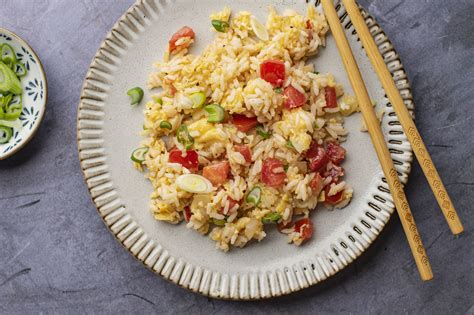 Tomato Egg Fried Rice Recipe