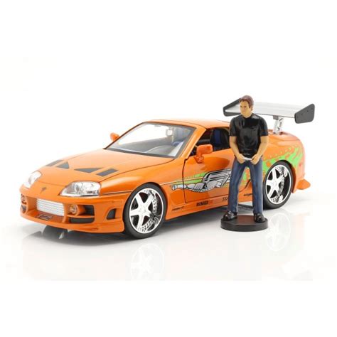 Fast & Furious Brian`s Toyota Supra 1995 with figure 1/18 Road Cars Good Quality at a discount ...