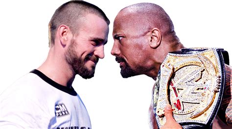 Cm Punk Vs The Rock by SantiagoWWE12 on DeviantArt