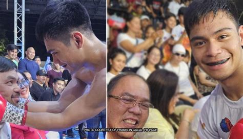 LOOK: Eman Bacosa shows love to dad Pacquiao after KO win