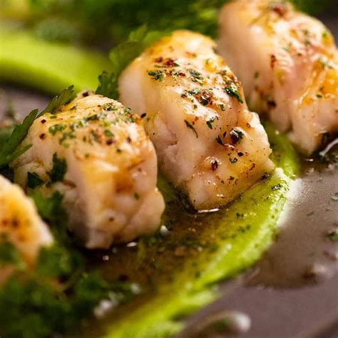 "Poor Man's Lobster" – Monkfish with Herb Brown Butter | RecipeTin Eats