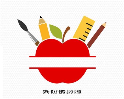 Apple Monogram Svg Teacher Svg Apple Svg Teacher Monogram | Etsy