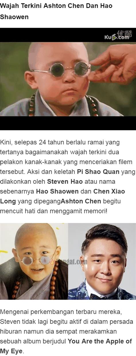 Inilah Wajah Terkini Pelakon Shaolin Popey Selepas 24 Tahun! | Malay Tajuk
