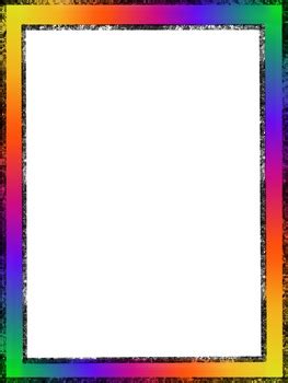 Rainbow Border by ShoshyArt | Teachers Pay Teachers