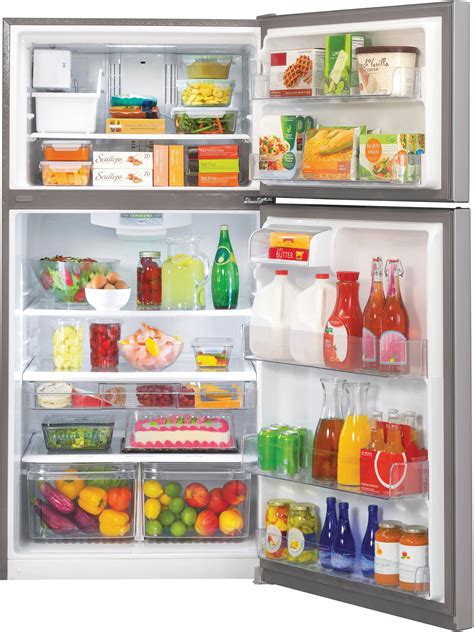 LG 20.2 Cu. Ft. Top-Freezer Refrigerator Stainless steel LTCS20220S - Best Buy