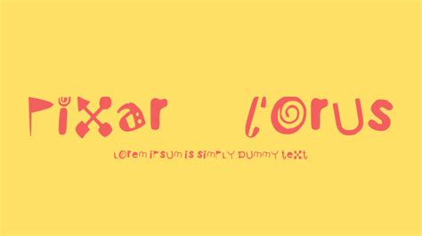 Pixar2000 Corus Font : Download Free for Desktop & Webfont