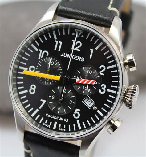 Junkers Men's - JU52 Cockpit Chronograph Watch - New & Mint Condition ...