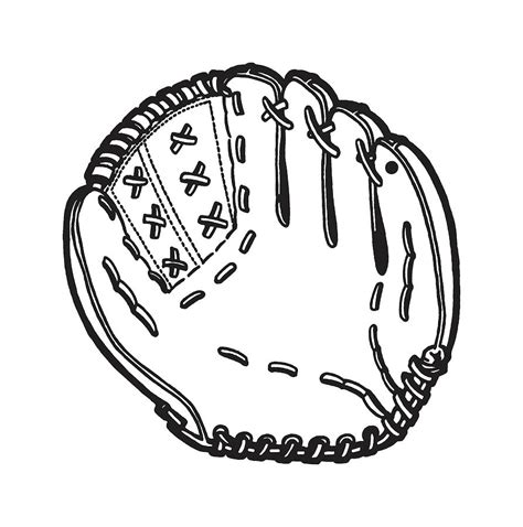 Baseball Glove Drawing by CSA Images - Fine Art America