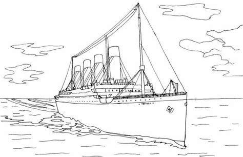 The Voyage of the Titanic coloring page - Download, Print or Color Online for Free