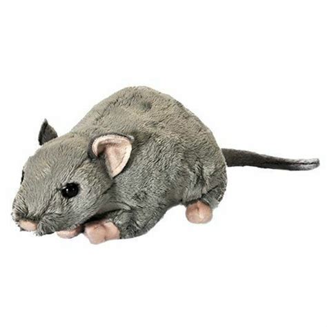 Living Nature Realistic Rat Grey Plush Soft Toy Sitting 30cm An363 for sale online | eBay