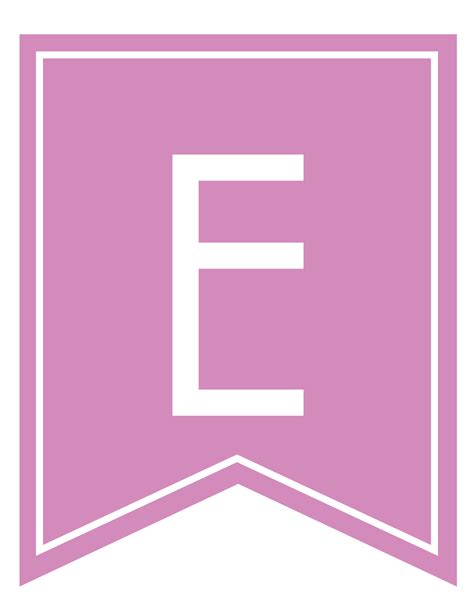 Free Printable Girls Pink Banner Letters - World of Printables