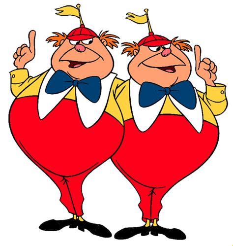 Tweedledee and Tweedledum Clip Art | Disney Clip Art Galore