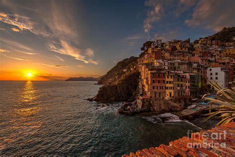 Riomaggiore Sunset Photograph by Mike Reid - Fine Art America