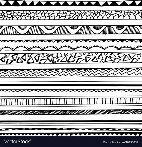 Black and white tribal seamless pattern Royalty Free Vector