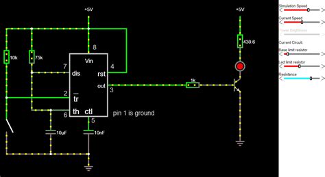 Life, the Universe and Everything: 555 timer examples in falstad circuits