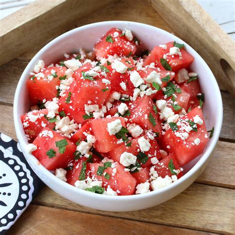 Watermelon Salad with Mint and Feta - The Daring Gourmet