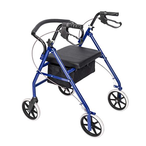 Walkers for Seniors, Rollator Walker with Seat and Wheels, Steel Foldable Walkers with Basket ...