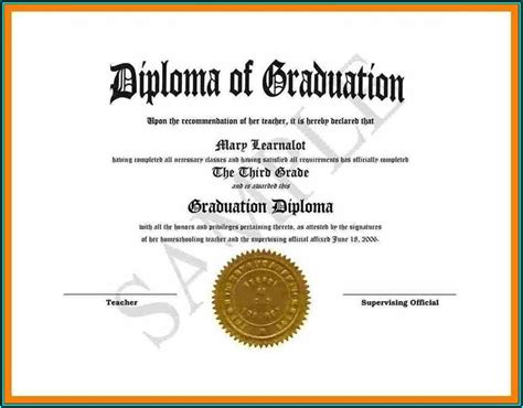 Diploma Certificate Template Deped - Template 2 : Resume Examples #P32E5MpZ2J